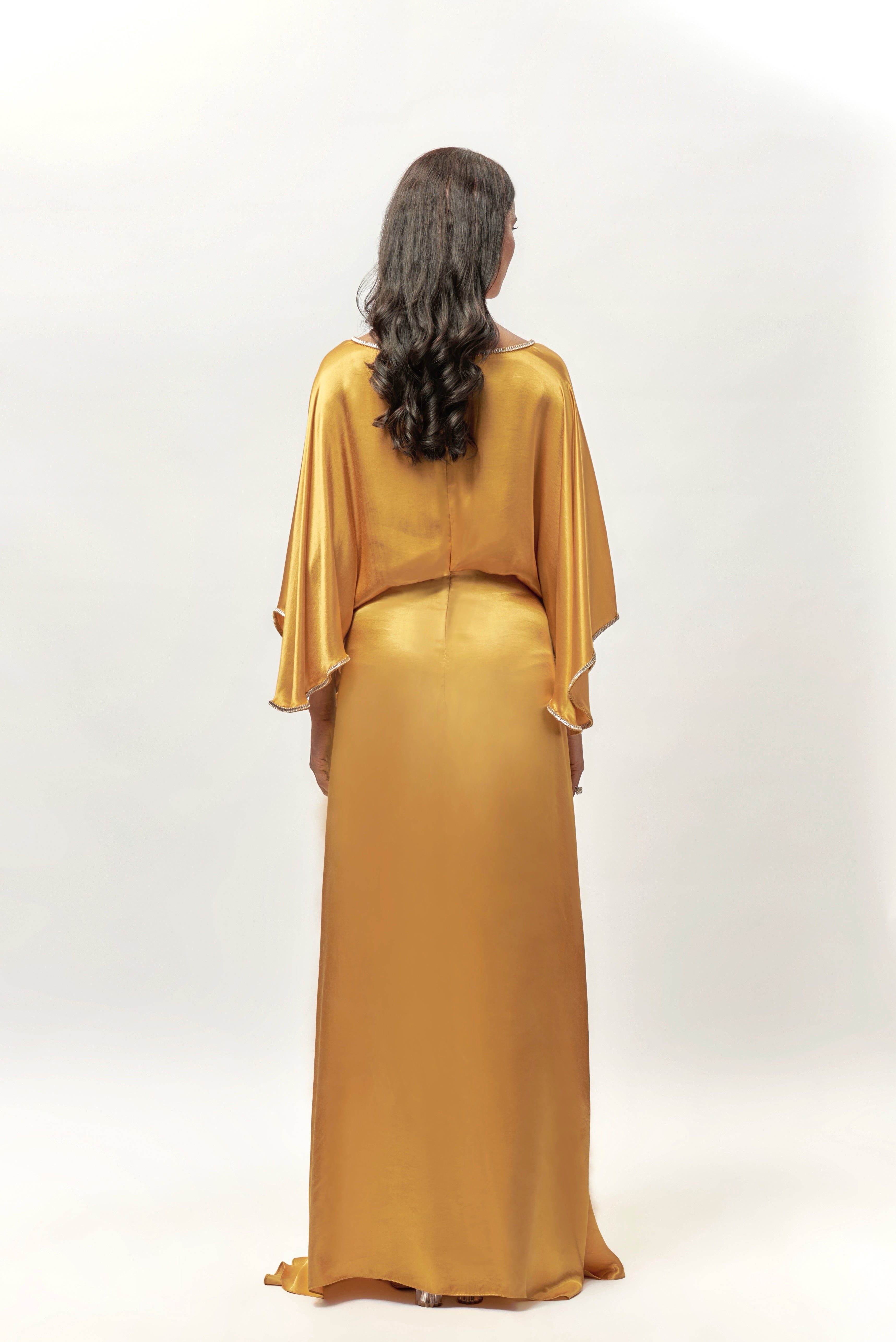 GOUD VERSIERDE KIMONO-MOU-ROK