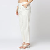 Wit Versierde Katoenbroek