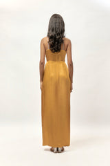 GOUD VERSIERDE KORSET DRAPE ROK