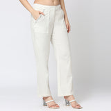 Wit Versierde Katoenbroek