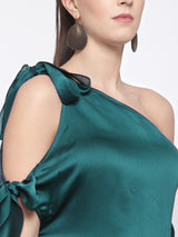 Blougroen Soliede Top