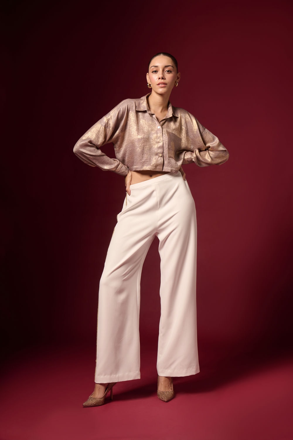 GOUD FOELIE CROP HEMD