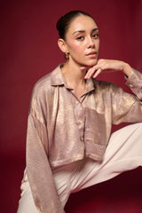 GOUD FOELIE CROP HEMD