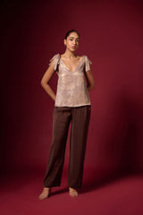 GOUD FOELIE BIND-UP TOP