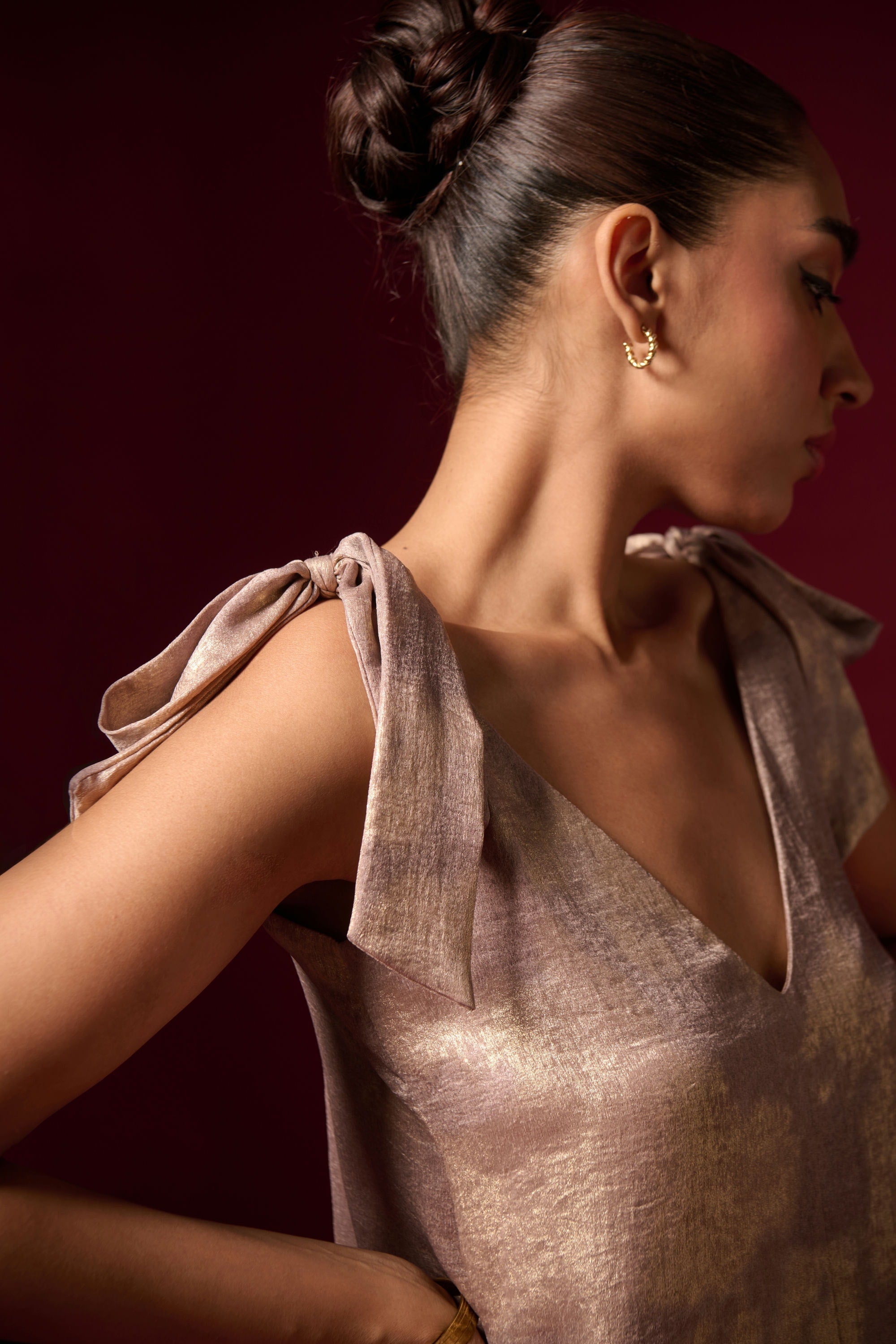 GOUD FOELIE BIND-UP TOP