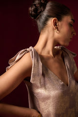 GOUD FOELIE BIND-UP TOP