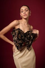 GOUDGLITTERENDE ROKKIE