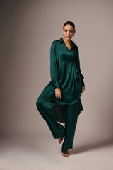 BLAUWGROEN MODALE KOORDSET