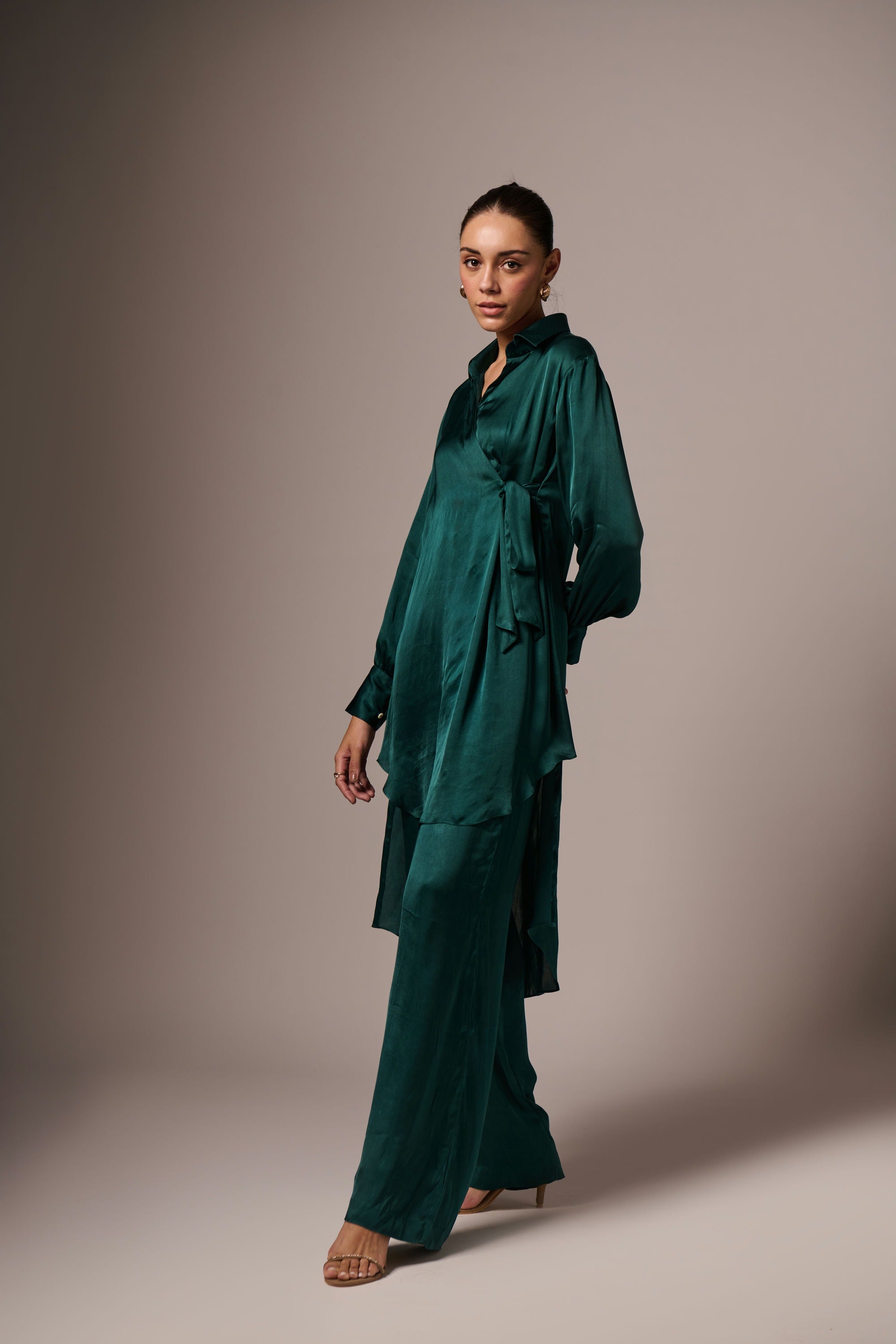 BLAUWGROEN MODALE KOORDSET