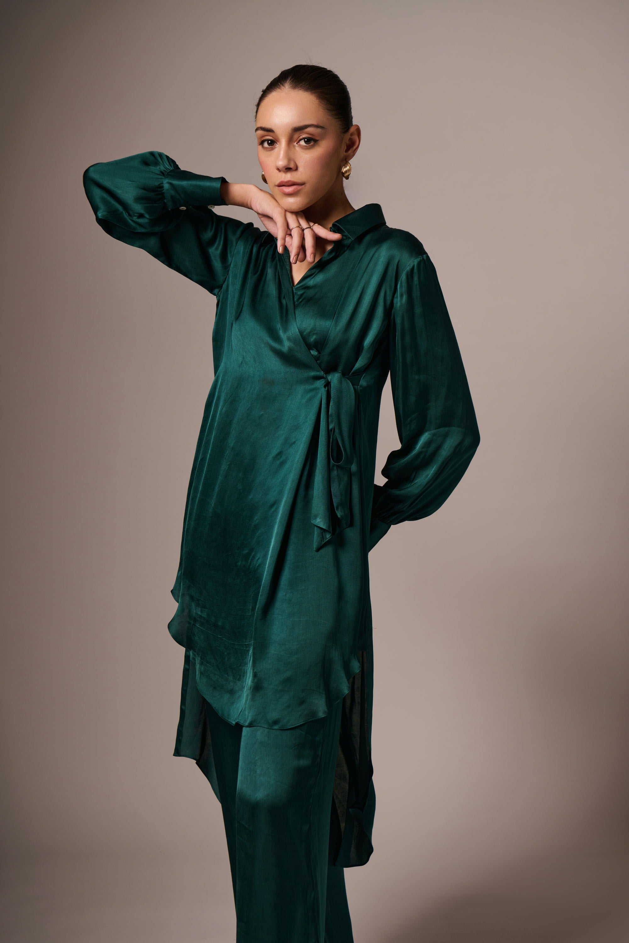 BLAUWGROEN MODALE KOORDSET