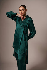 BLAUWGROEN MODALE KOORDSET