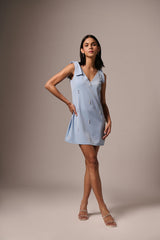 LIGBLOU VERSIERDE ROK