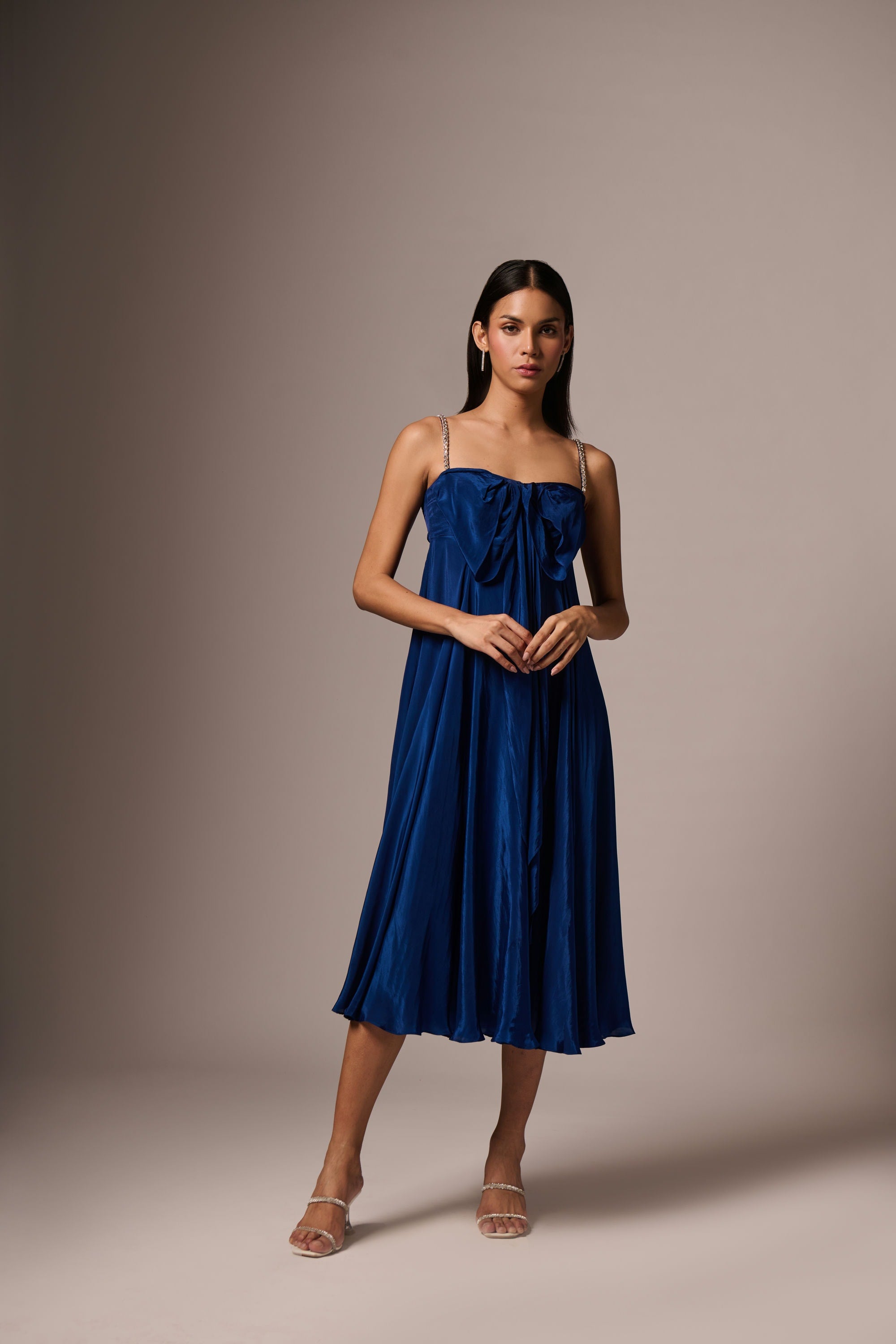 Blou Versierde Strikrok