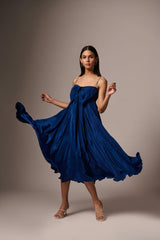 Blou Versierde Strikrok