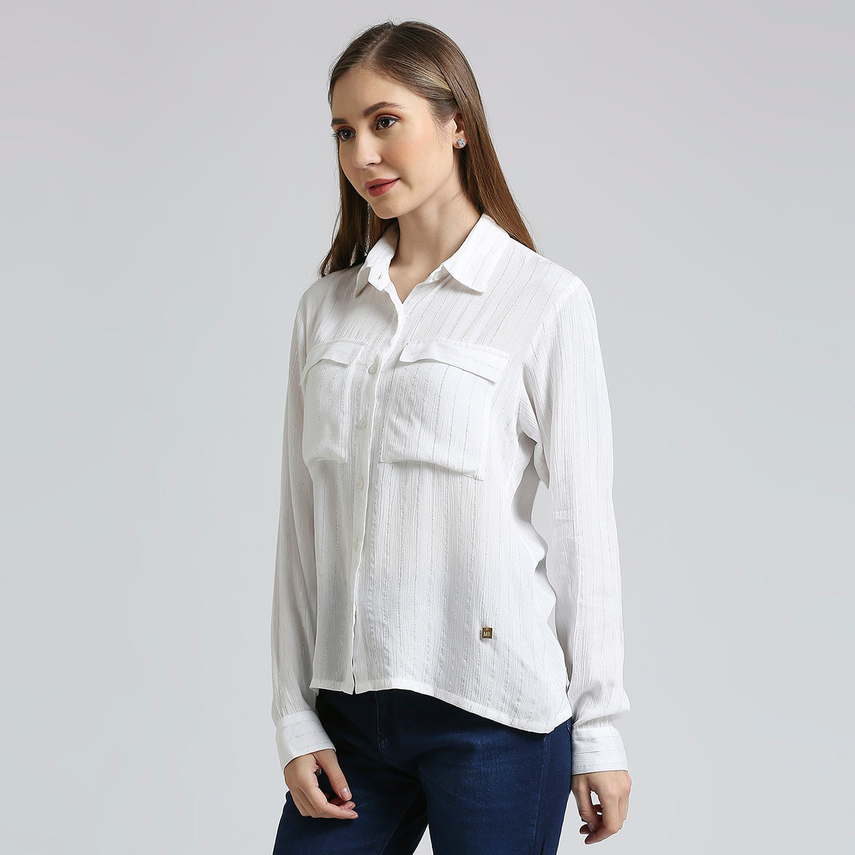 White Lurex Shirt