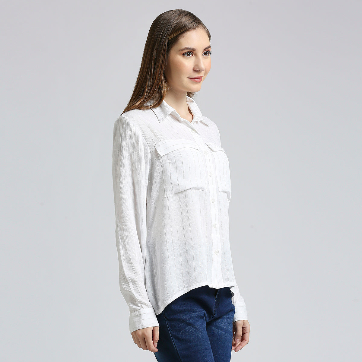 White Lurex Shirt