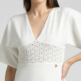 White Dress With Hakoba Detailing