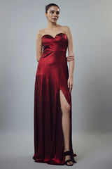 RED METALLIC GOWN