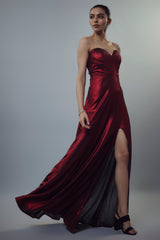 RED METALLIC GOWN