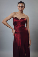 RED METALLIC GOWN