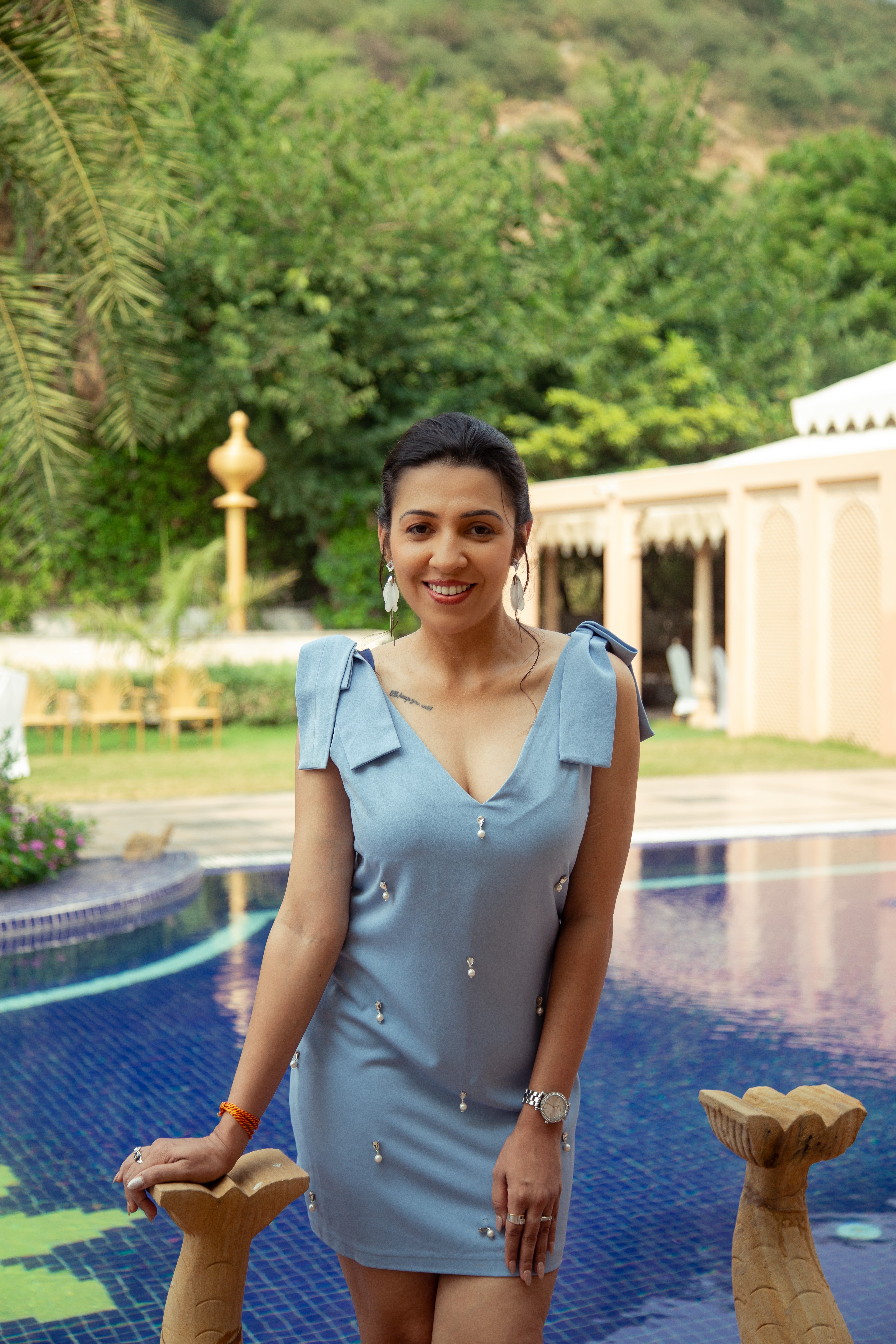 LIGBLOU VERSIERDE ROK