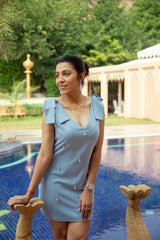 LIGBLOU VERSIERDE ROK