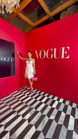 White Sleeveless Corset Dress