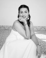 WIT STRIK MIDI-LENGTE ROK