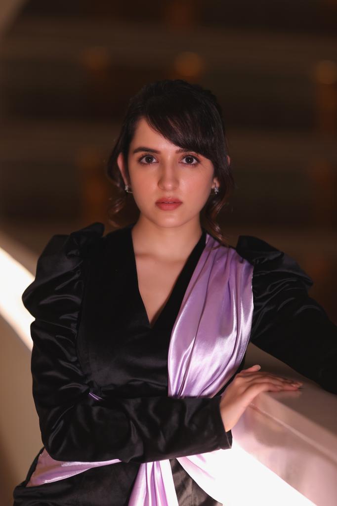 Voorste Drape Swart & Lila Rok