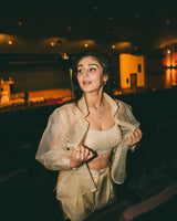 Dhwani Bhanushali Golden Jacket