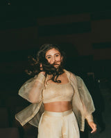 Dhwani Bhanushali Golden Jacket