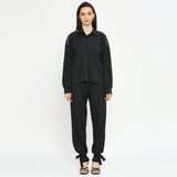 Swart Geribbelde Koördinaatstel