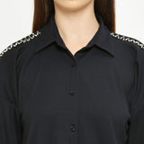 Swart Geribbelde Koördinaatstel