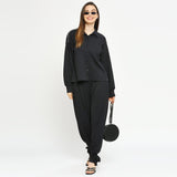 Swart Geribbelde Koördinaatstel