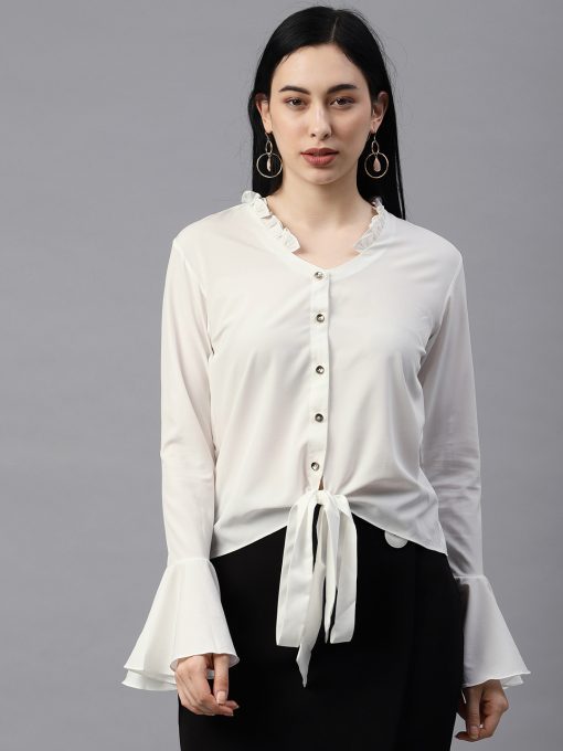FRONT TIE-UP SHIRT