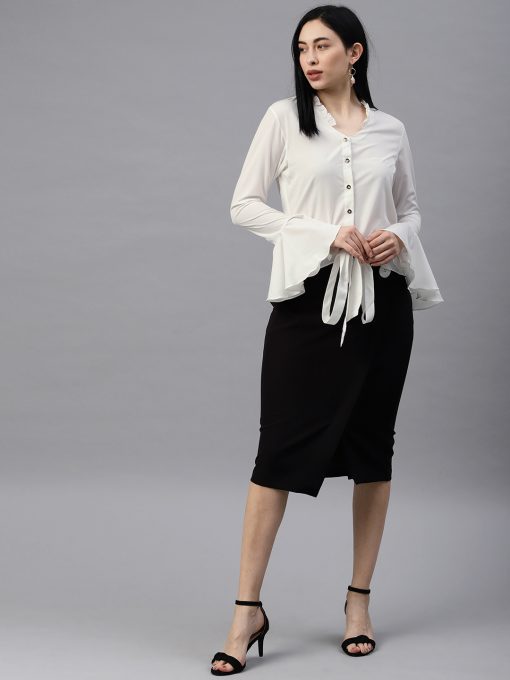 FRONT TIE-UP SHIRT