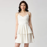 Wit Nek-Geknoopte Laagrok