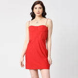 Red Bodycon Corset Dress