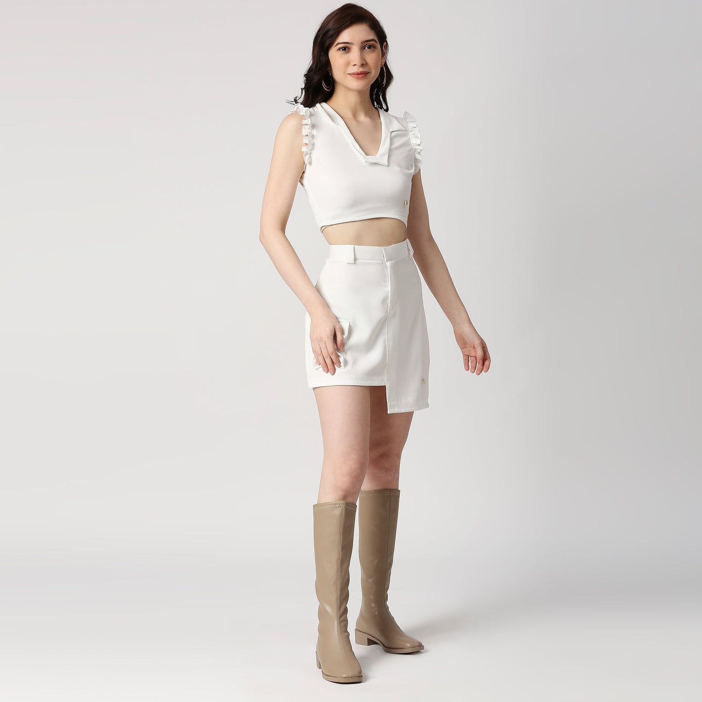 CORD-SET- CROP TOP AND SKIRT