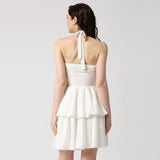 Wit Nek-Geknoopte Laagrok