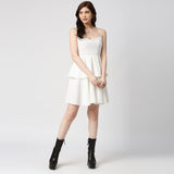 White Layered Dress