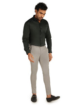 Grey Textured Trouser