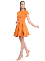 Fit And Flare OrangeDress