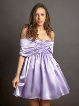 Lilac Off Shoulder Dress