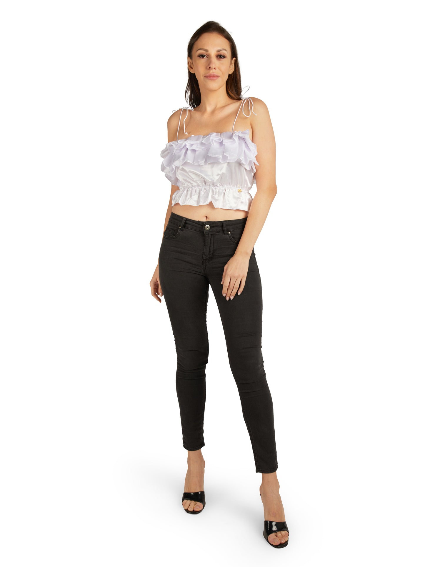 RUFFLE CROP TOP