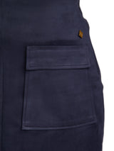 Front Pocket Navy Blue Skirt