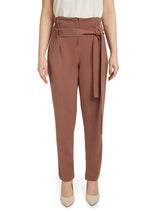 Front Pleated Brown Pant