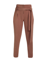 Front Pleated Brown Pant