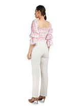 Front Detail White Pant