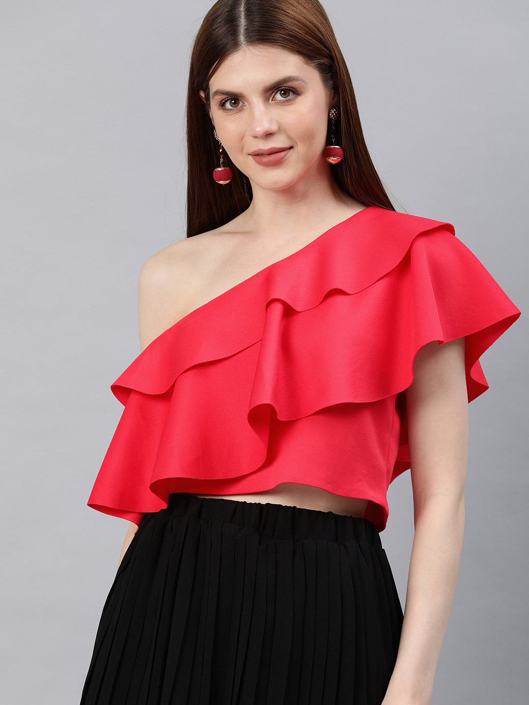 ONE SHOULDER CROP TOP